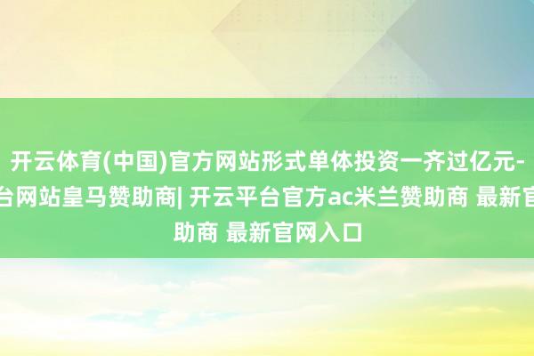 开云体育(中国)官方网站形式单体投资一齐过亿元-开云平台网站皇马赞助商| 开云平台官方ac米兰赞助商 最新官网入口